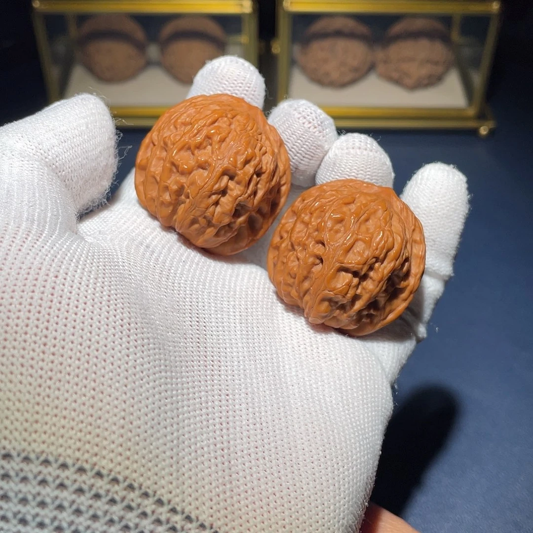 把件文玩核桃36石子磨