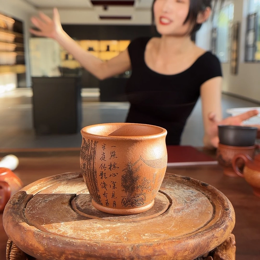 茶壶紫砂一壶李紫砂