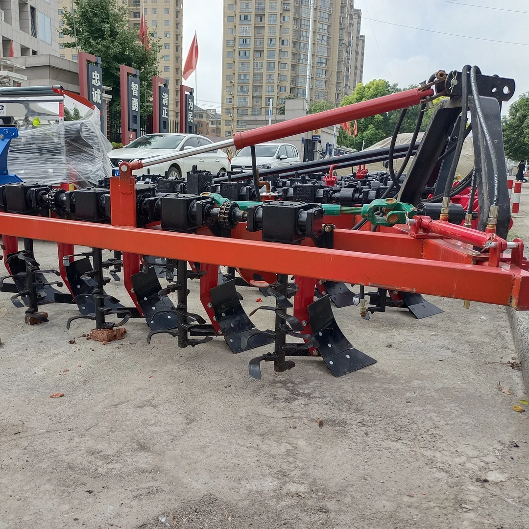 犁旋一体机，侧移五铧犁