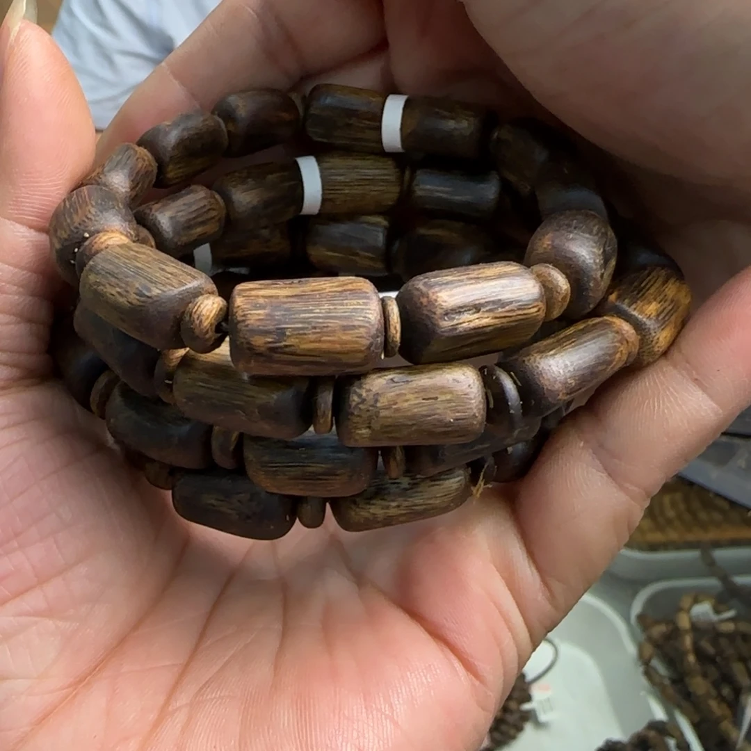 沉香手串多样性发1条树心油紫棋高货10克