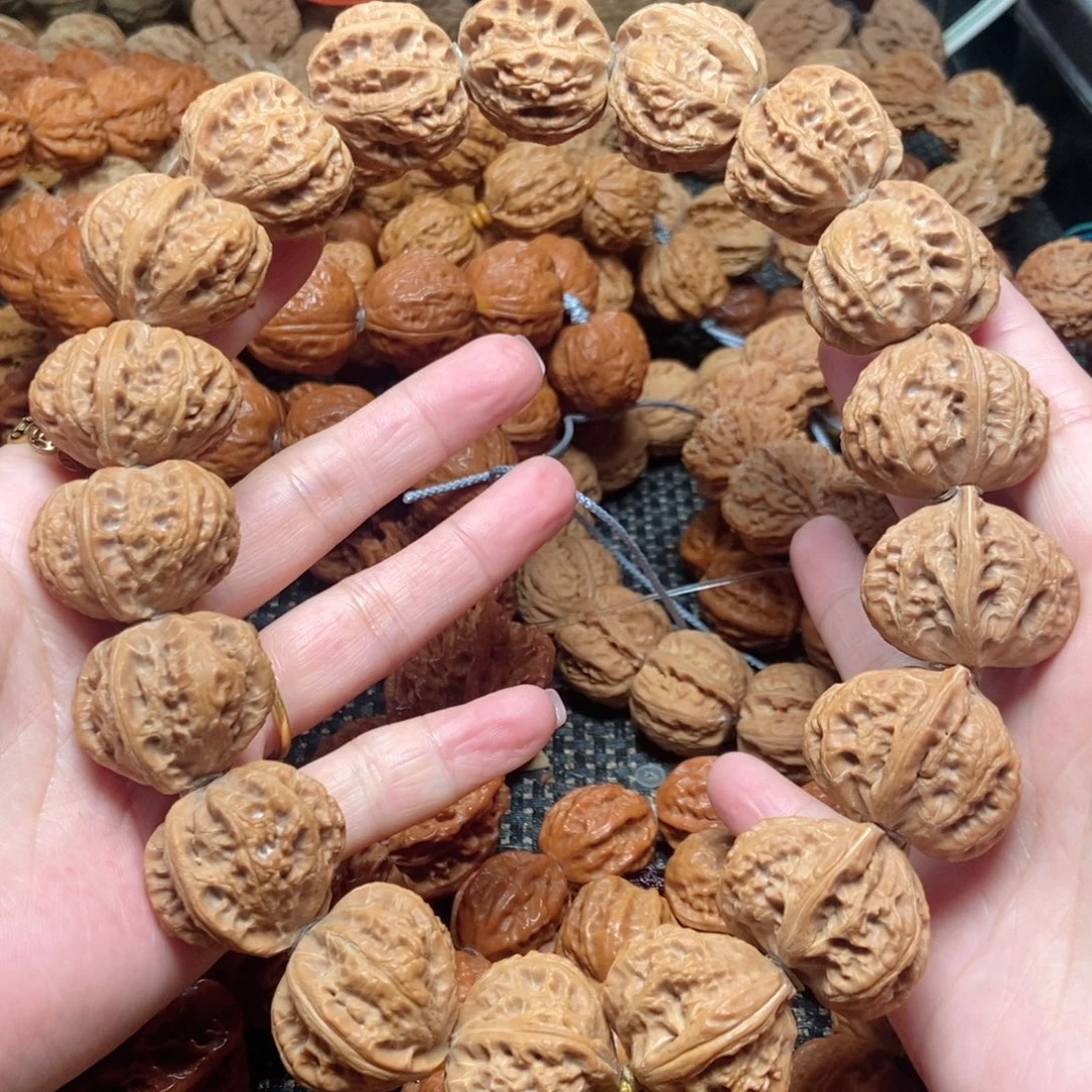 桃核吊坠蝴蝶粗筋手持