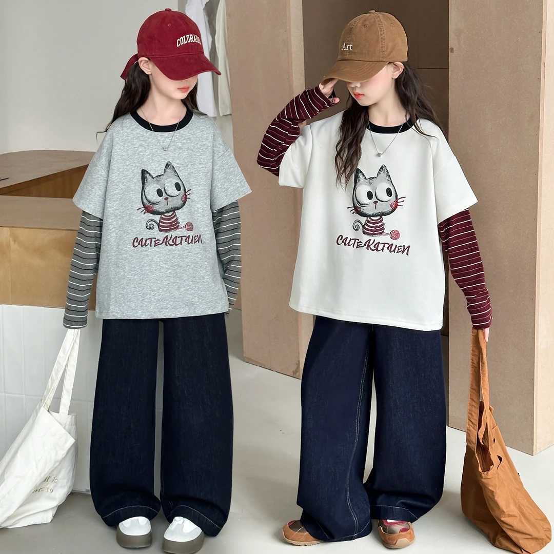 女童套装春秋款2025新款洋气儿童女孩穿搭女大童秋季超好看两件套