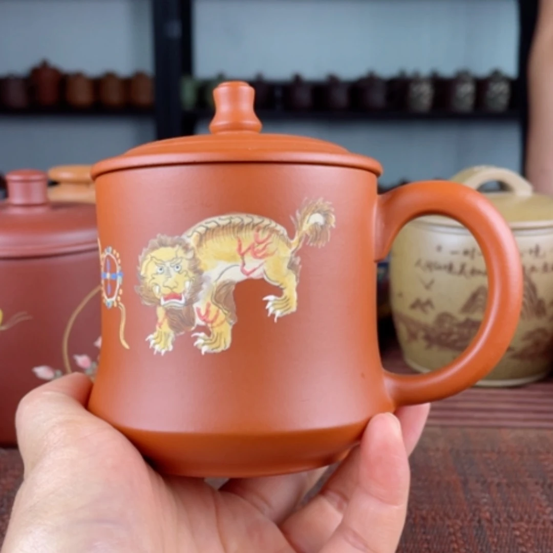 【闪购商品】茶杯紫砂宜兴原矿紫砂盖杯微瑕