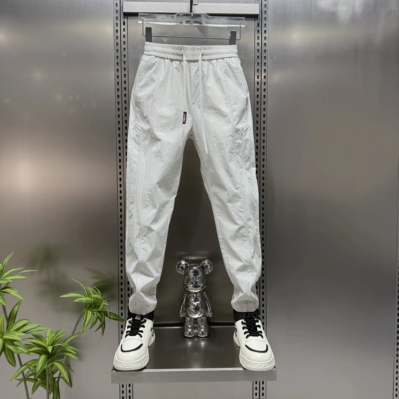 夏季爆款新款男士休闲裤裤子男款痞帅潮流时尚春夏百搭长裤男裤