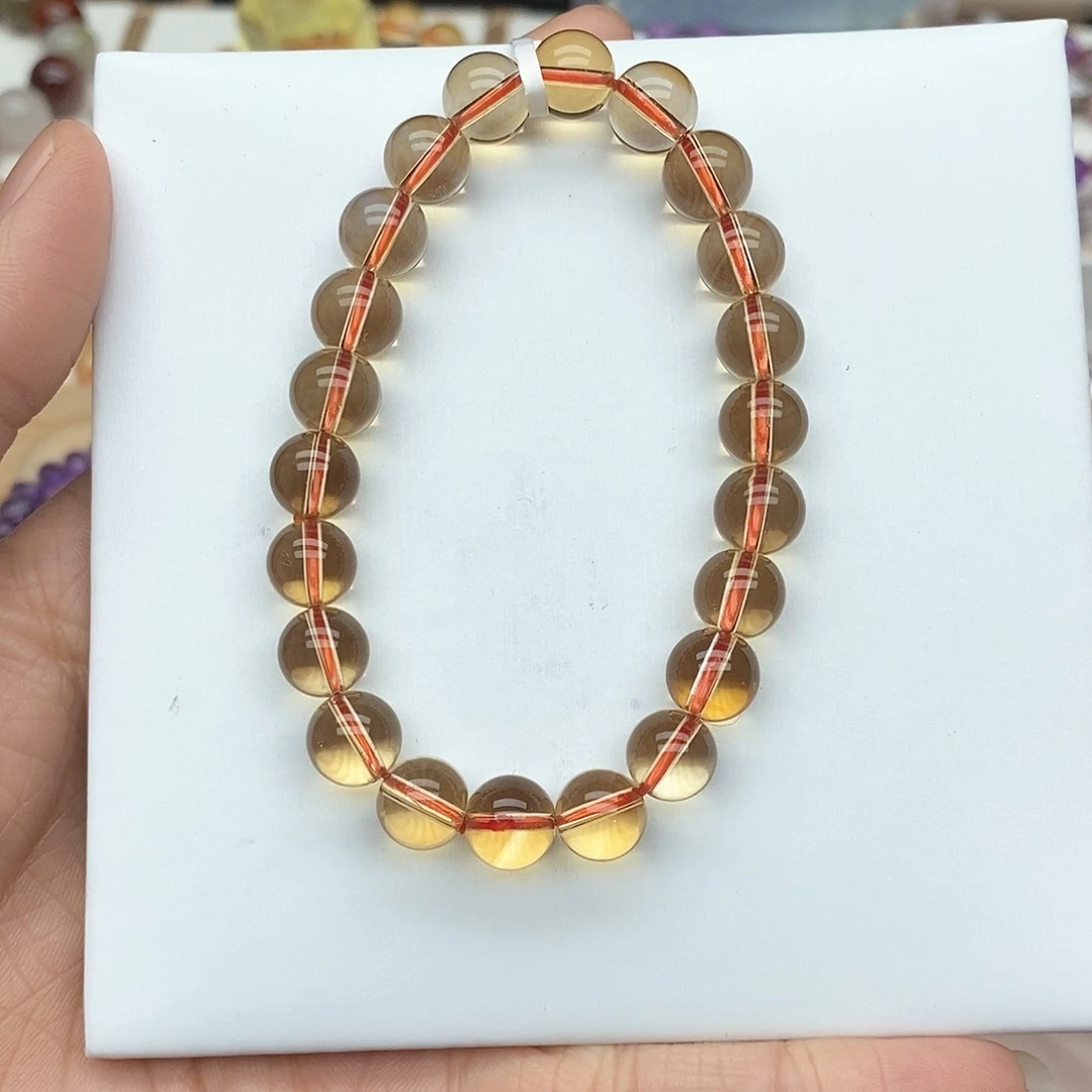 水晶手链未镶嵌等****哇巴西黄水晶8