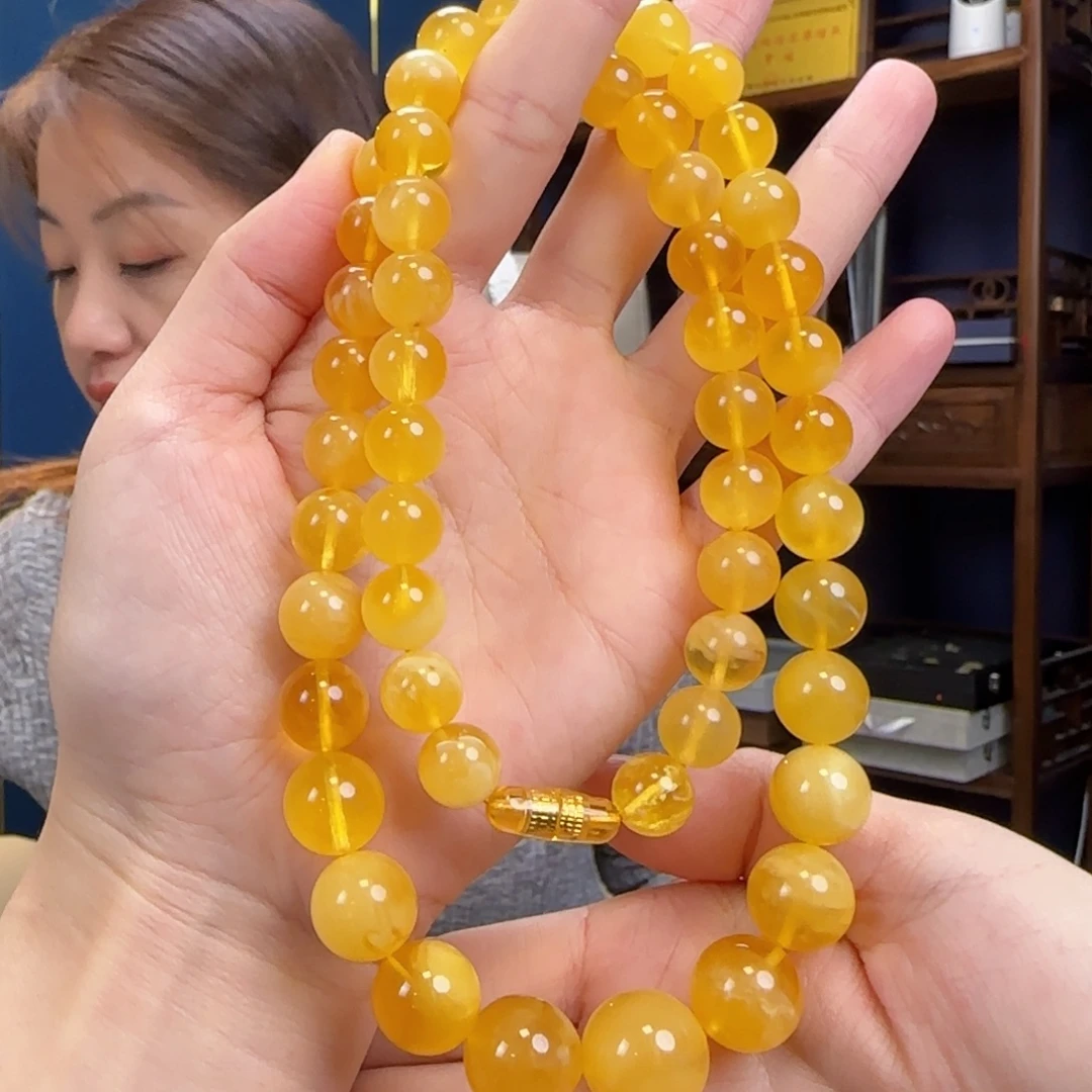 蜜蜡未镶嵌颈饰10，15，1111111