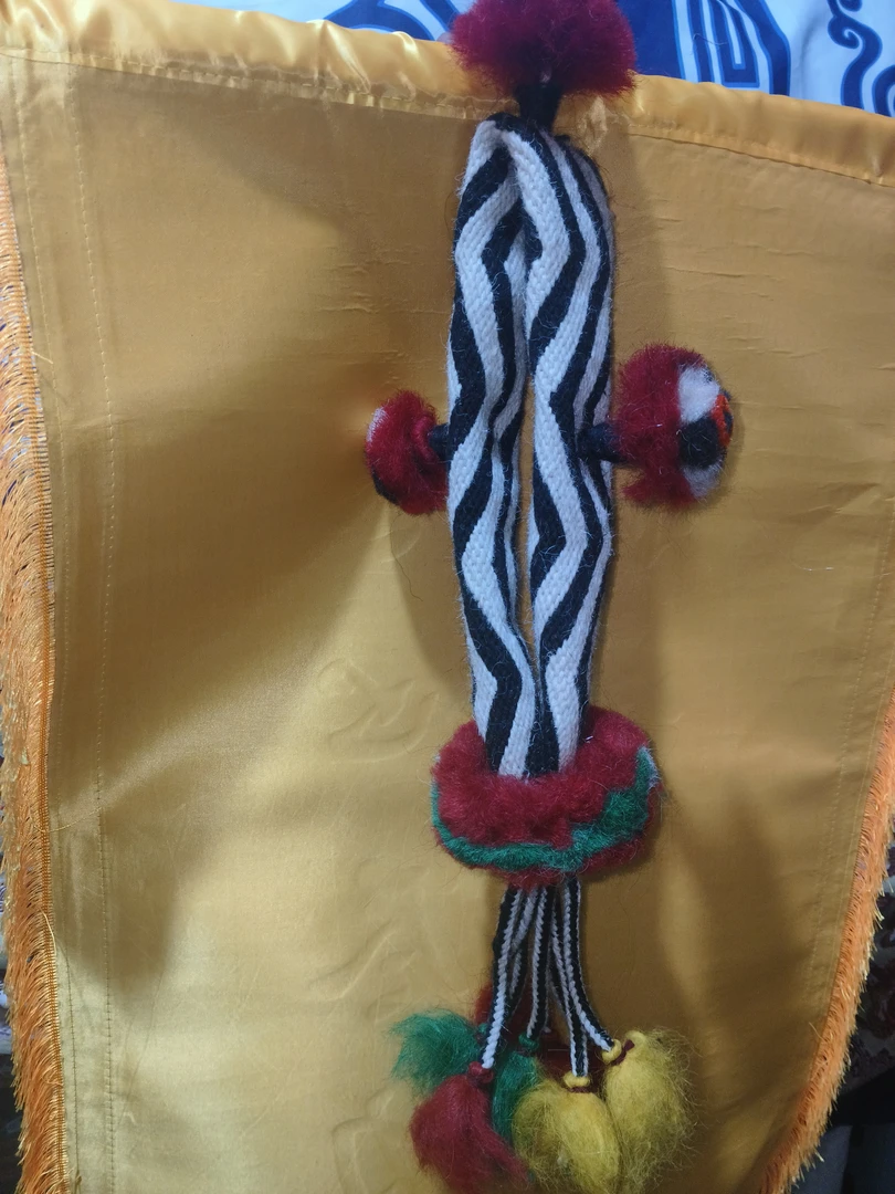 藏马颈环民族风牦牛毛脖套装饰品装饰项圈藏式牦牛粗毛制作柔软