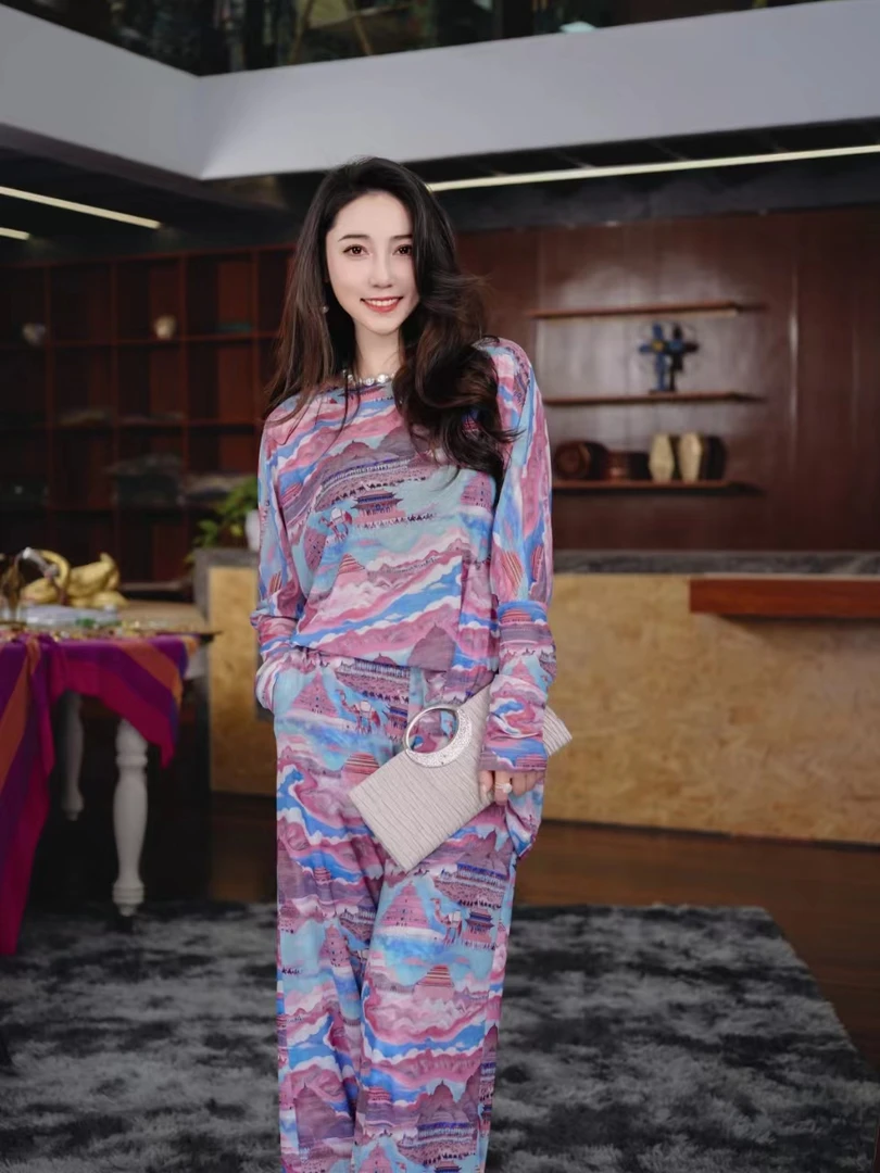 HZHJ新款原创设计 山河 （套装）气质优雅贵族高定1624