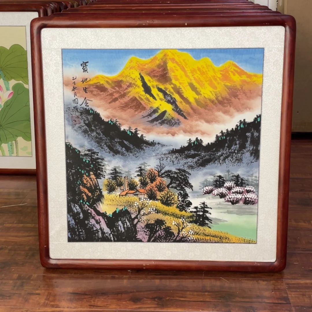 国画带框尺寸63*63厘米