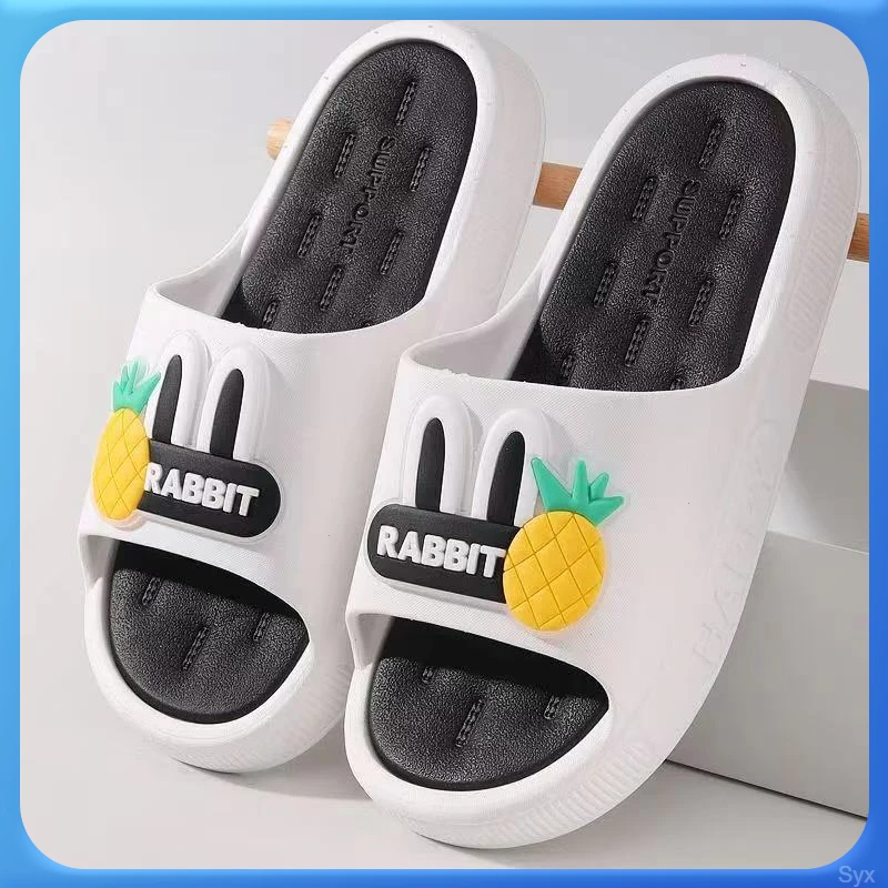 2025黄油小熊拖鞋女网红外穿可爱印花厚底居家用防滑防臭凉拖鞋女