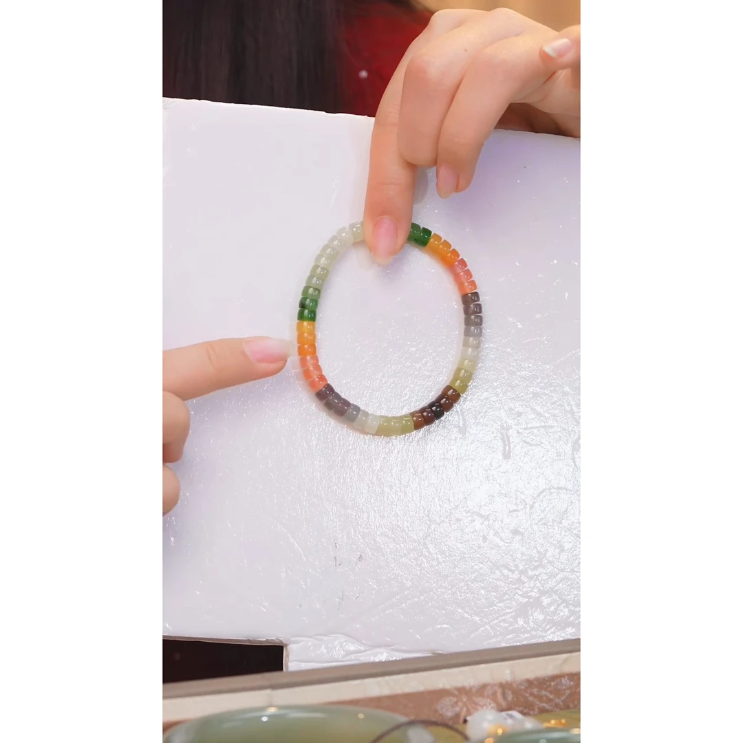 和田玉手串（多样性发）@@W8817