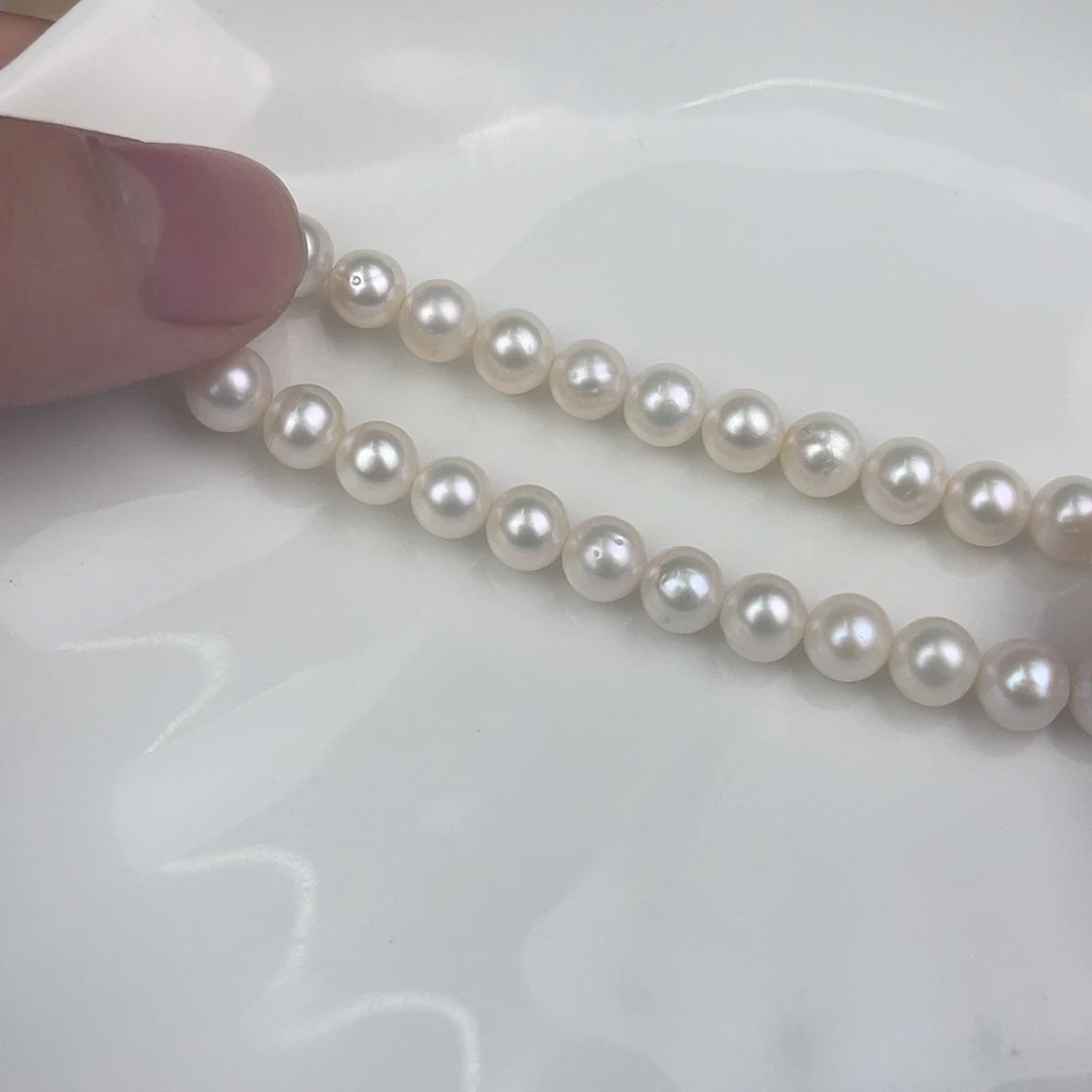 天然珍珠淡水珍珠银S925镶嵌