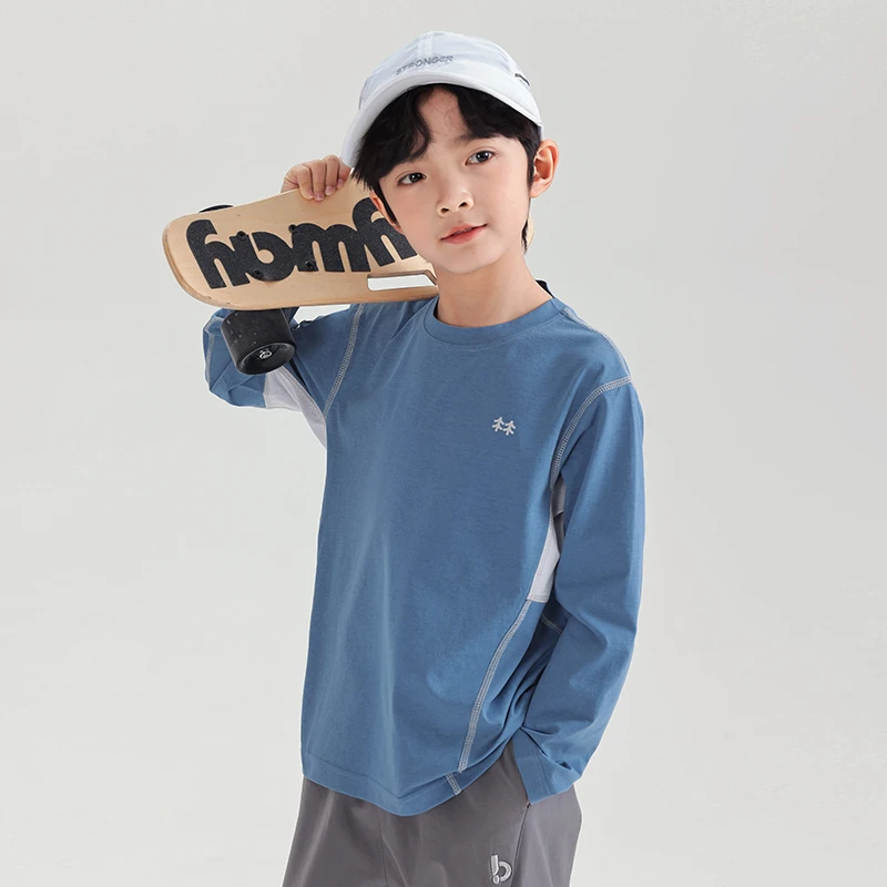 【欢欢优选】2025春季新款大童运动休闲百搭字母打底衫长袖2020