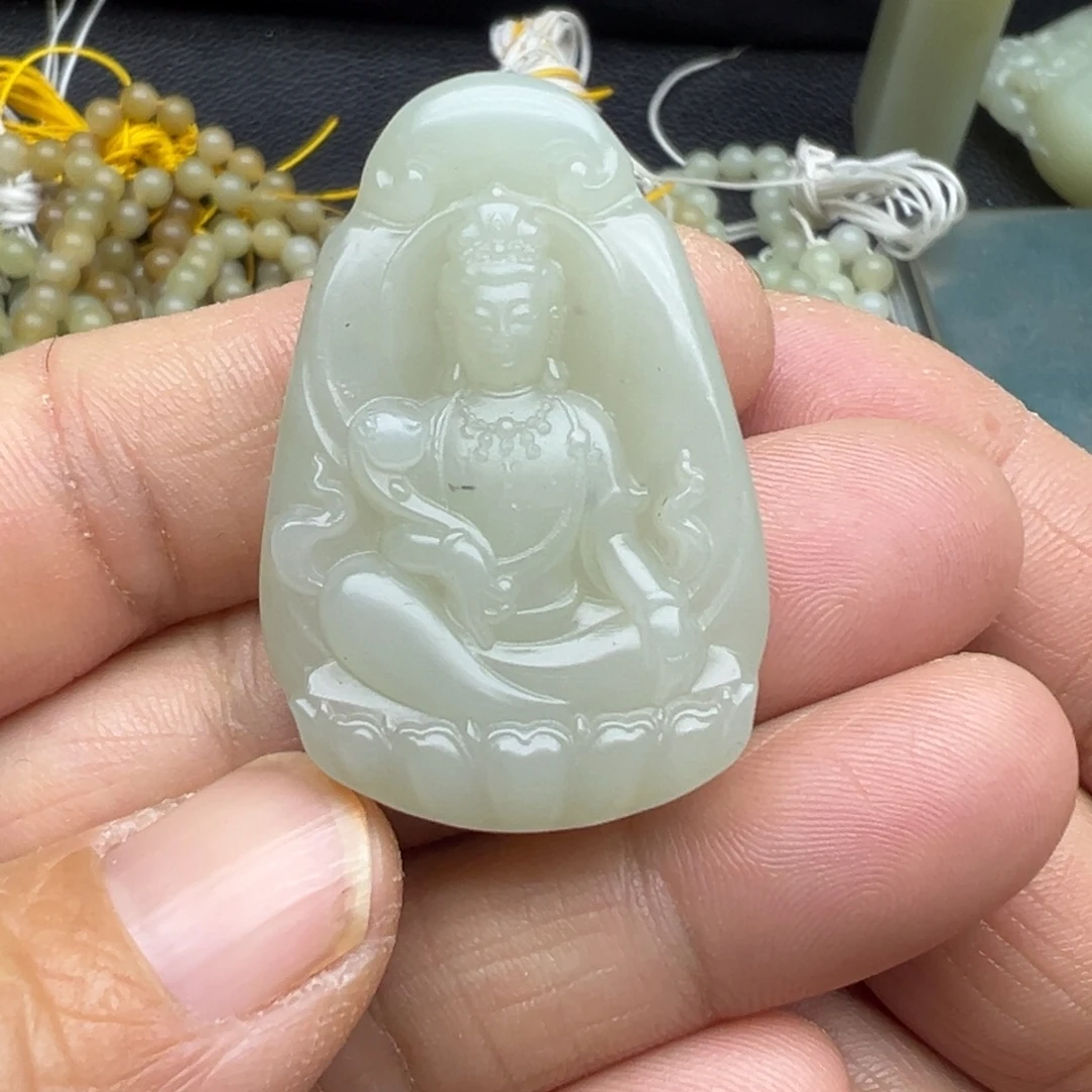 和田玉（糖玉）未镶嵌吊坠(不含链)