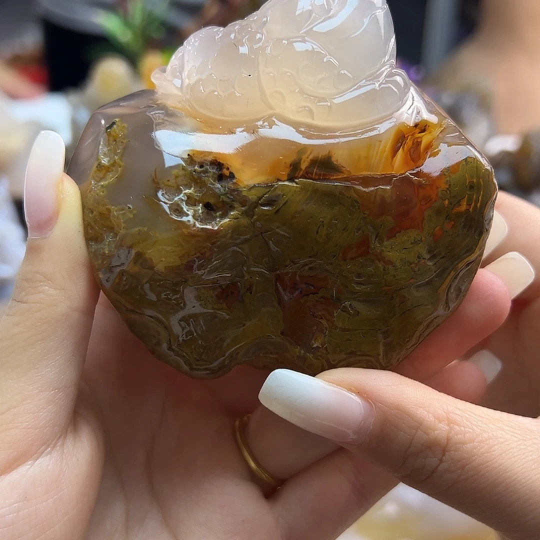 玛瑙/玉髓未镶嵌吊坠(不含链)