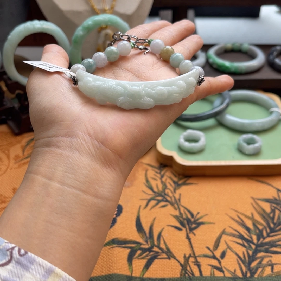 翡翠未镶嵌手链手链