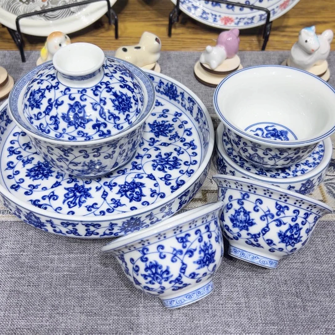 陶盖子款景德镇陶瓷高温茶具