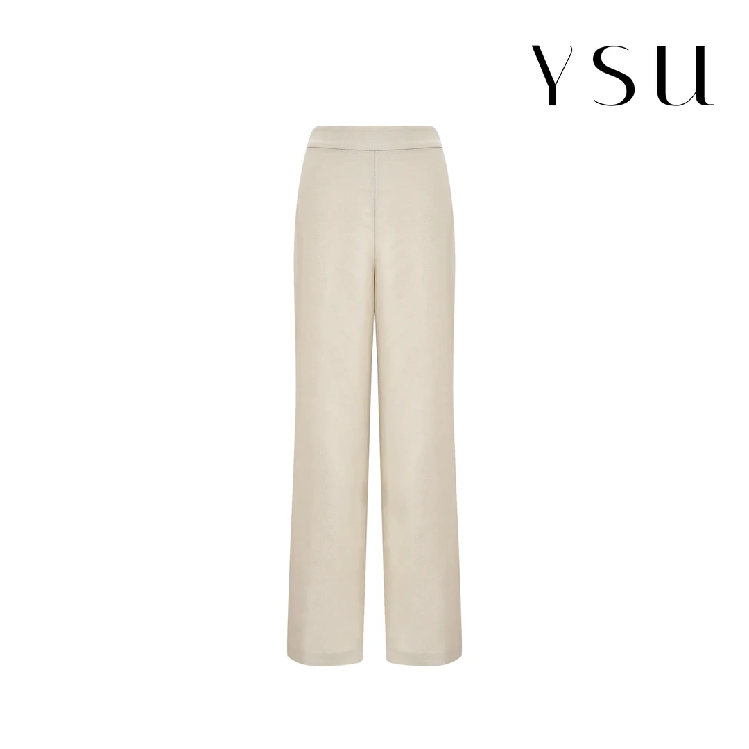 【余书】“法式衣橱”系列丝麻长裤直筒休闲裤Y303712