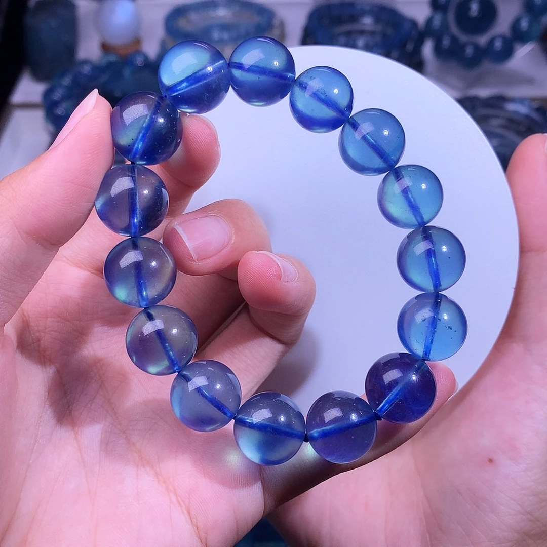 天然辰砂13mm鬼蓝
