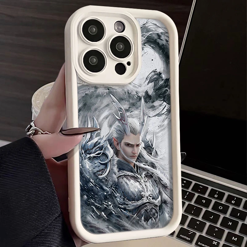 哪吒敖丙适用iphone16苹果手机壳15promax金刚砂14软13全包1211