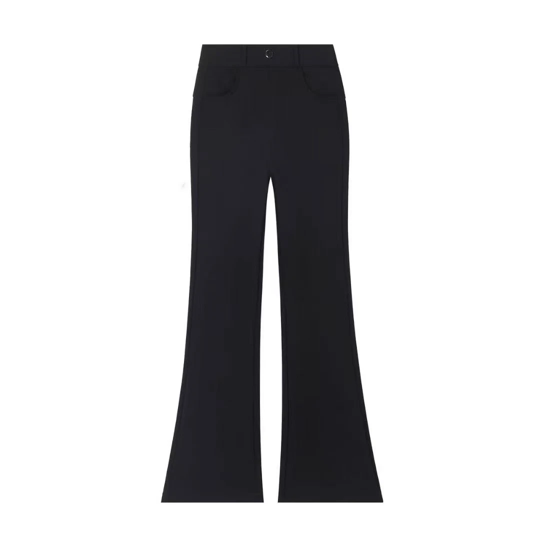 微喇裤女冬季鹅绒加厚防风保暖百搭显瘦女裤