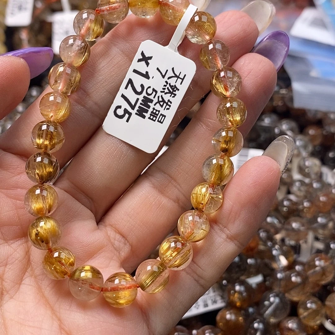 未镶嵌水晶手链水