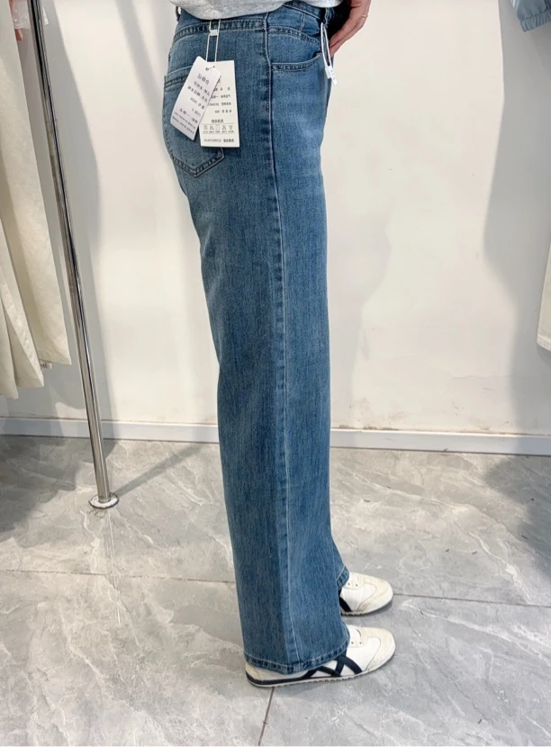 喵喵家（实体）直筒牛仔裤