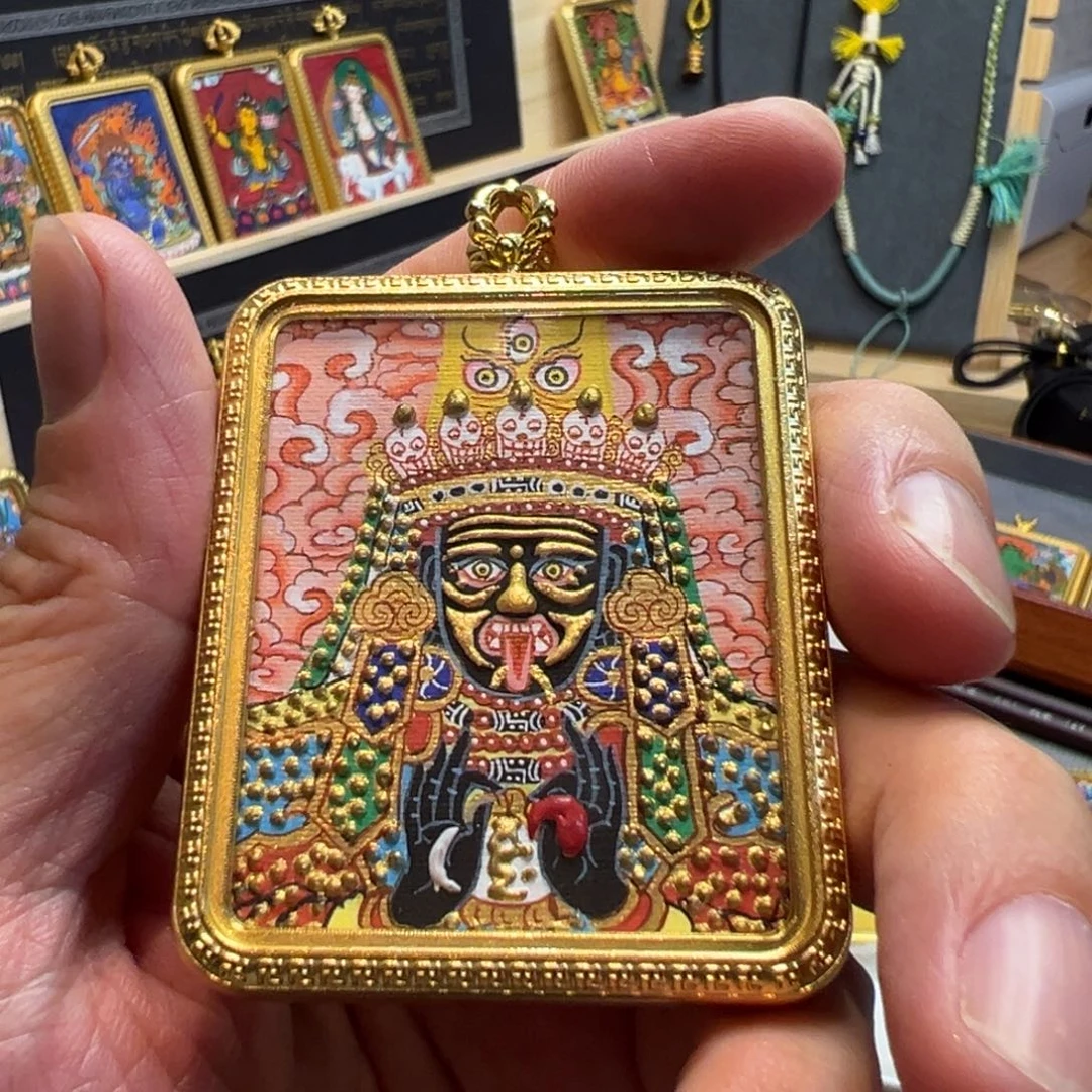 吊坠纯手绘扎基拉姆本尊