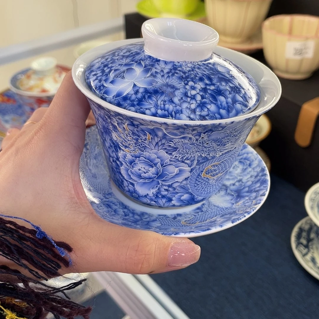 陶景德陶瓷盖碗茶具