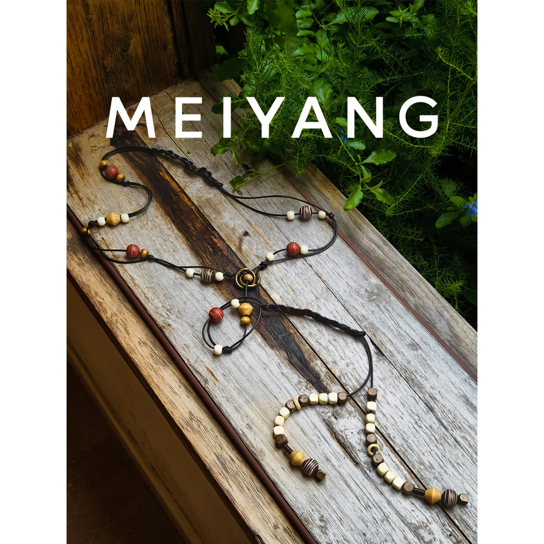 美洋MEIYANG 星系腰带 波嬉民族风~木珠编织复古森系腰绳-周五