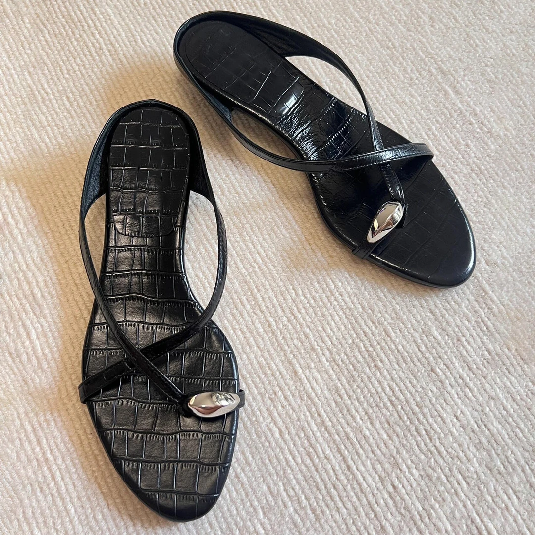 【DR官方正品】2025年新款凉拖鞋女夏外穿套趾石头纹OMG!一脚蹬异