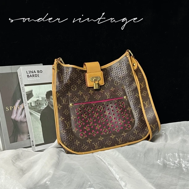 95新 LouisVuitton/路易威登 lv路易威登老花斜挎单肩包