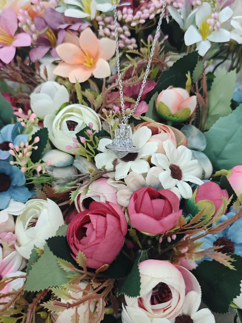 铜合金项链 流星时尚百搭【情人节限定爱心满钻立体项链】September