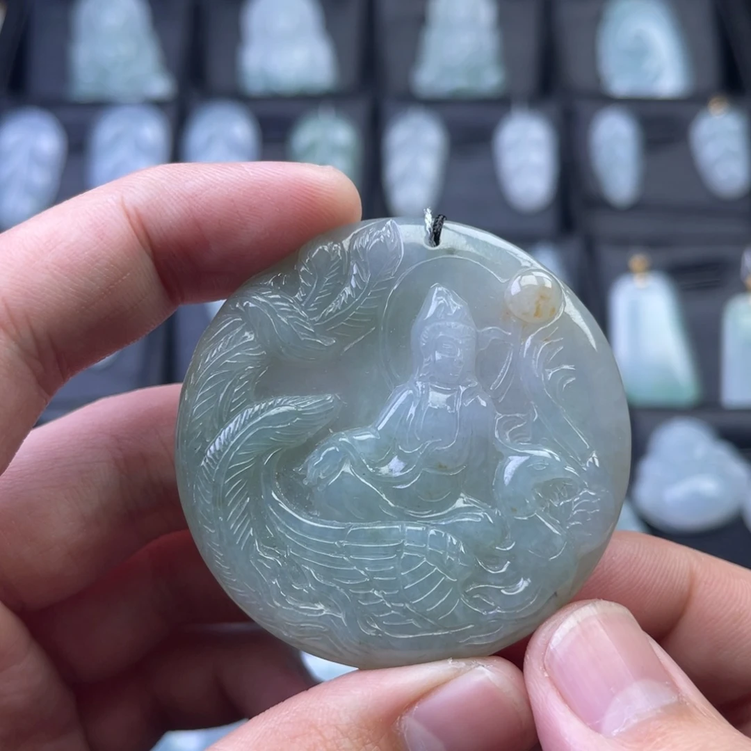 翡翠未镶嵌颈饰825