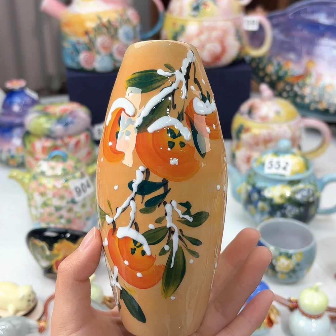 景德镇手绘高温釉下彩陶瓷茶具