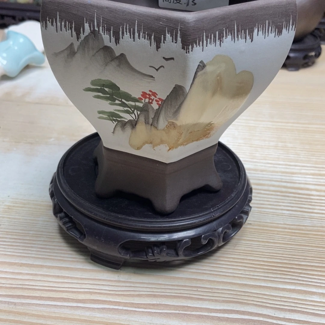 瓷片陶瓷花盆陶瓷艺术