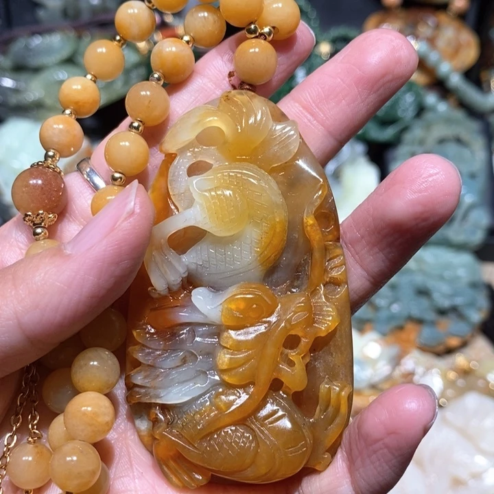 岫玉毛衣链未镶嵌