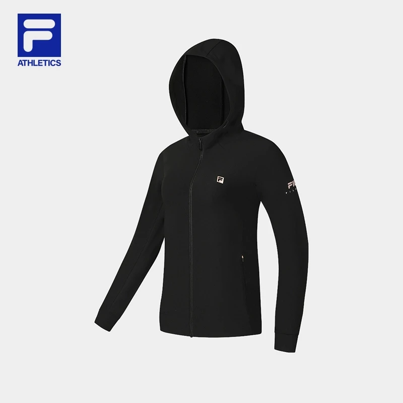 Fila/斐乐针织上衣女款运动舒适户外休闲长袖春季连帽A11W531501F