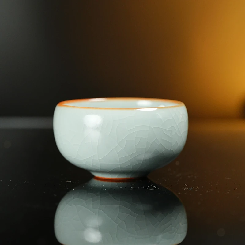 【栗子严选】分寸天色禅定杯主人杯（fc229）陶瓷家用纯手工汝窑 复古