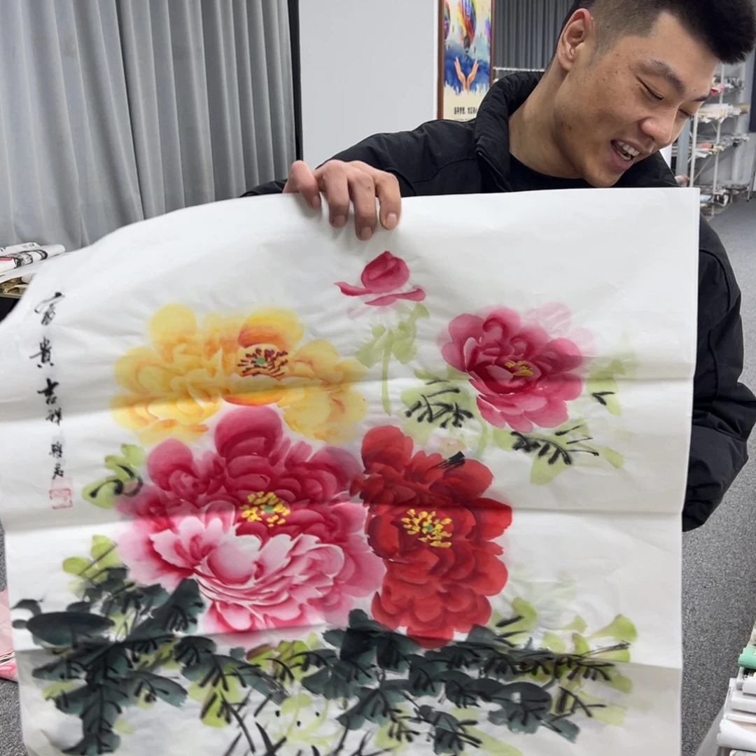 国画纯手绘字画宣纸