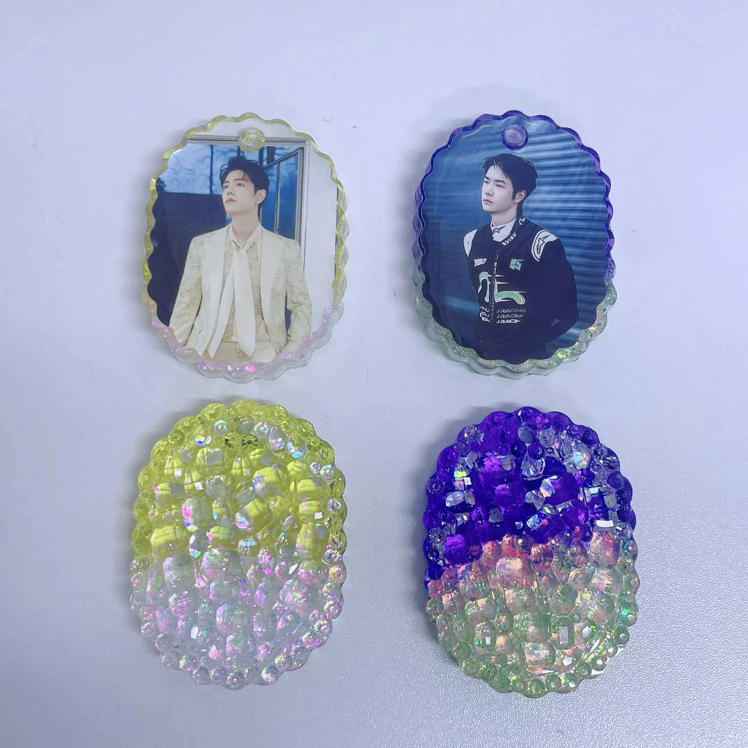 【设计款挂牌滴胶】手工制作肖战王一博真人滴胶挂饰