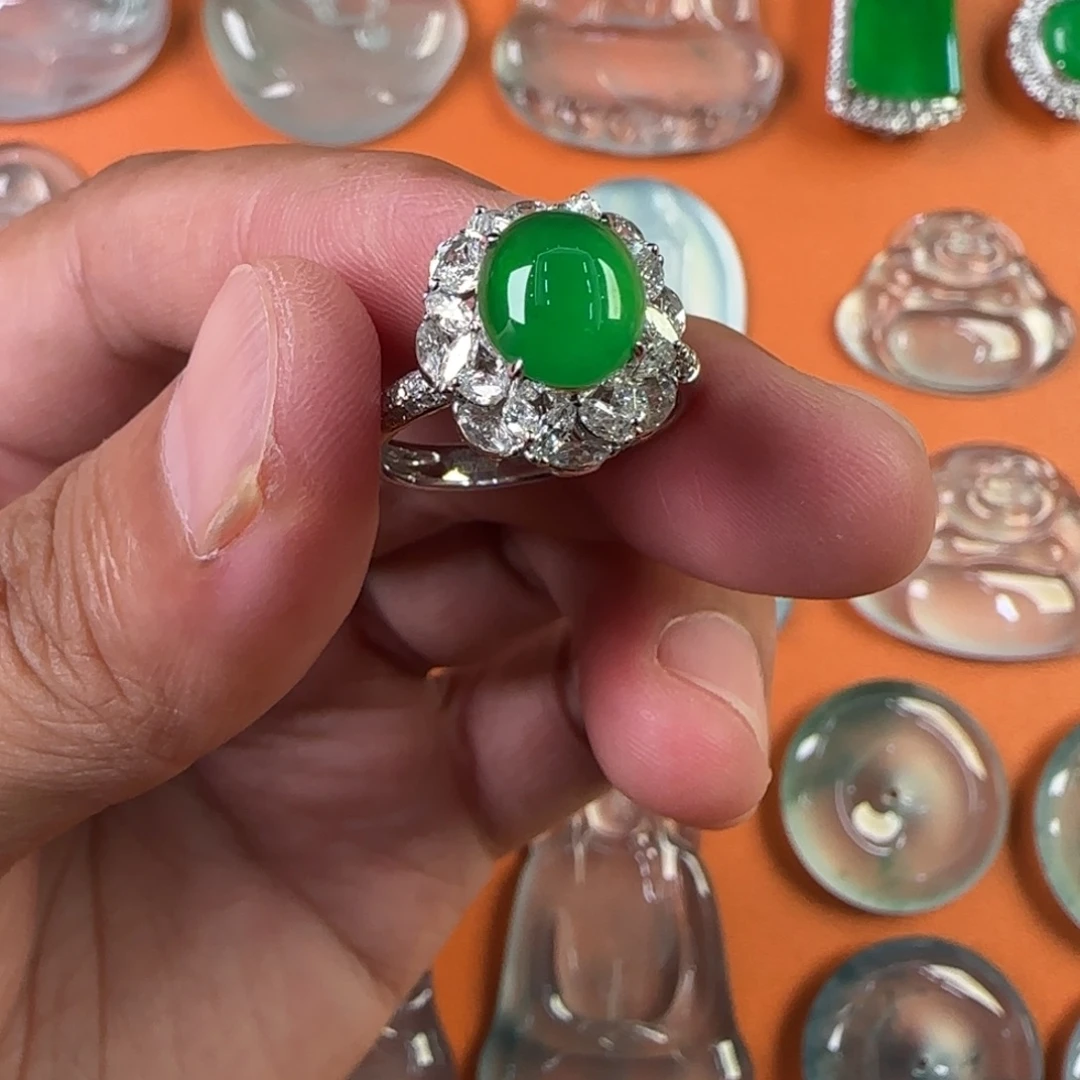 定制翡翠未镶嵌天然