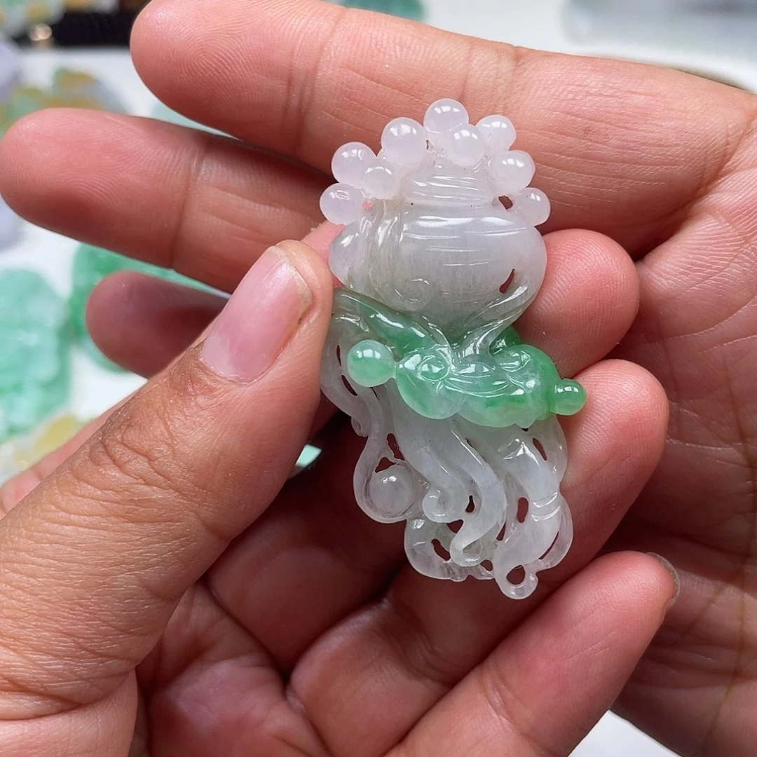 颈饰未镶嵌翡翠翡玉缘翡翠