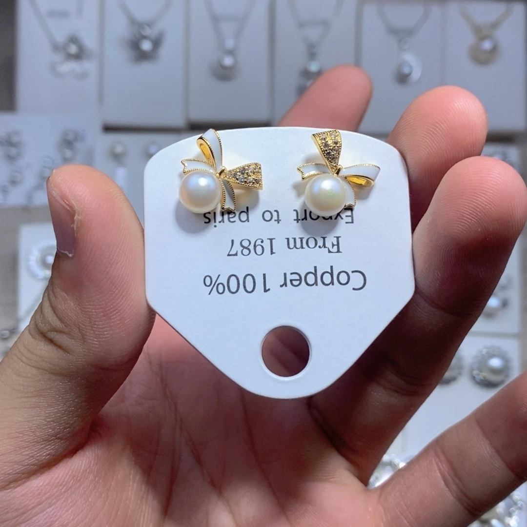 未镶嵌耳饰淡水珍珠