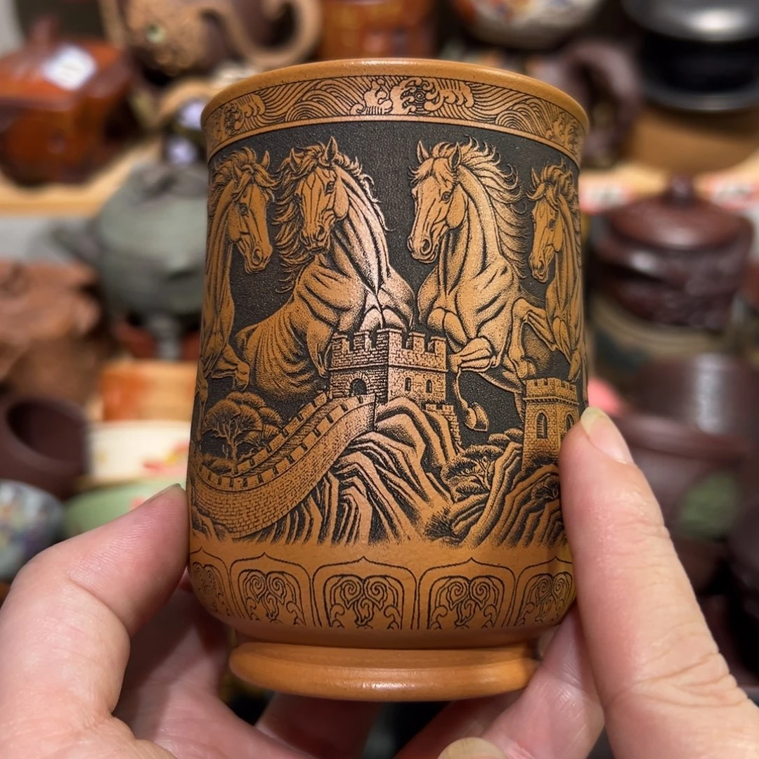 茶杯紫砂宜兴紫砂主人杯