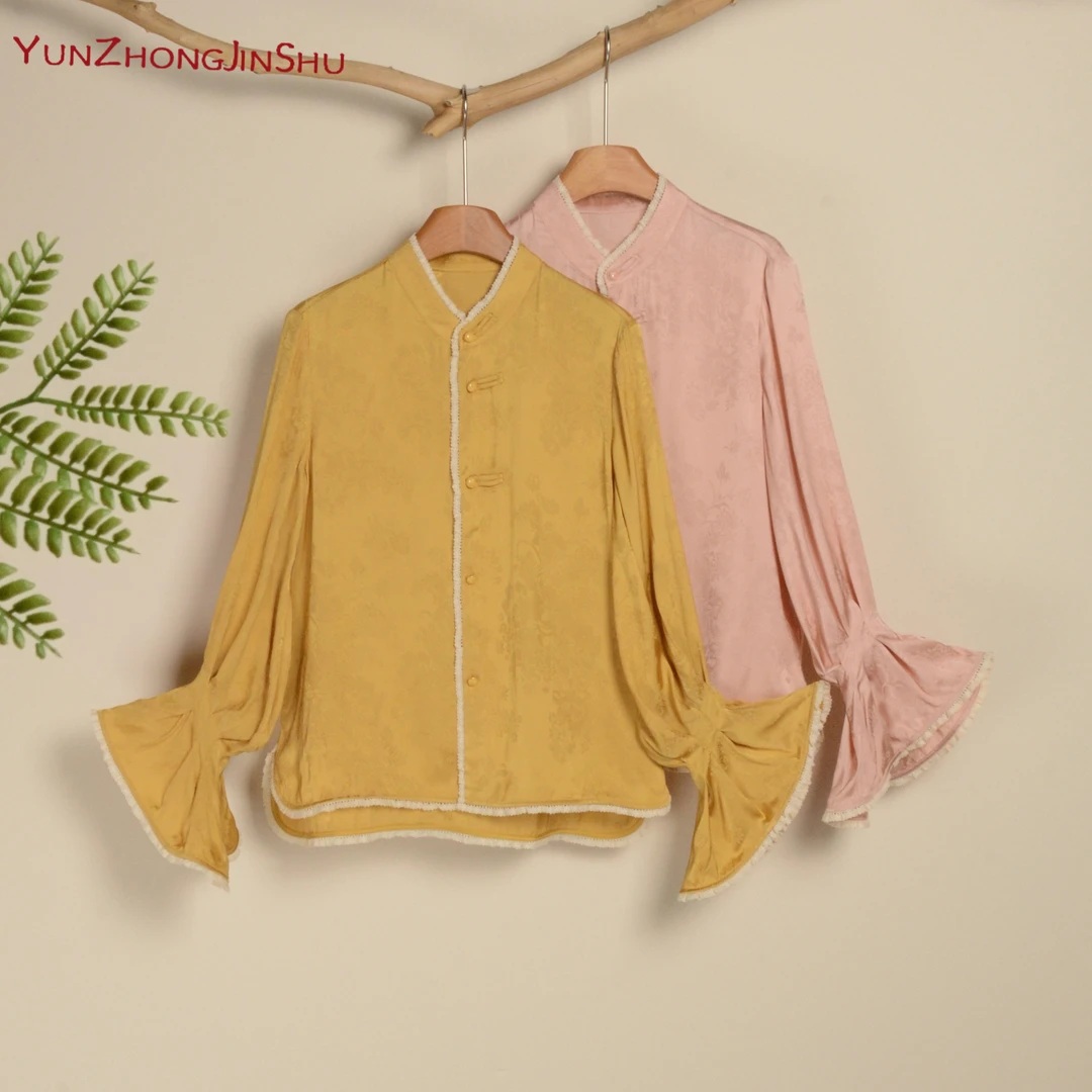 芝兰！【云中锦书-新国潮系列】改良新中式国风早春高级气质衬衣