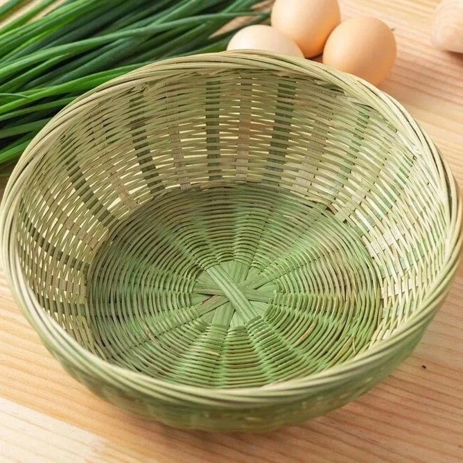 竹编青丝篮馒头筐25厘米