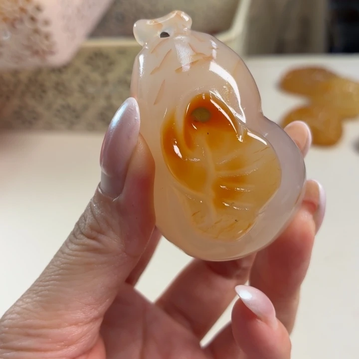 玛瑙/玉髓未镶嵌吊坠(不含链)