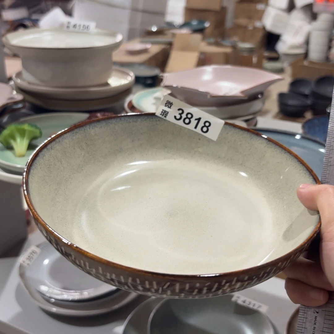 陶瓷3818 微瑕陶瓷餐具1个