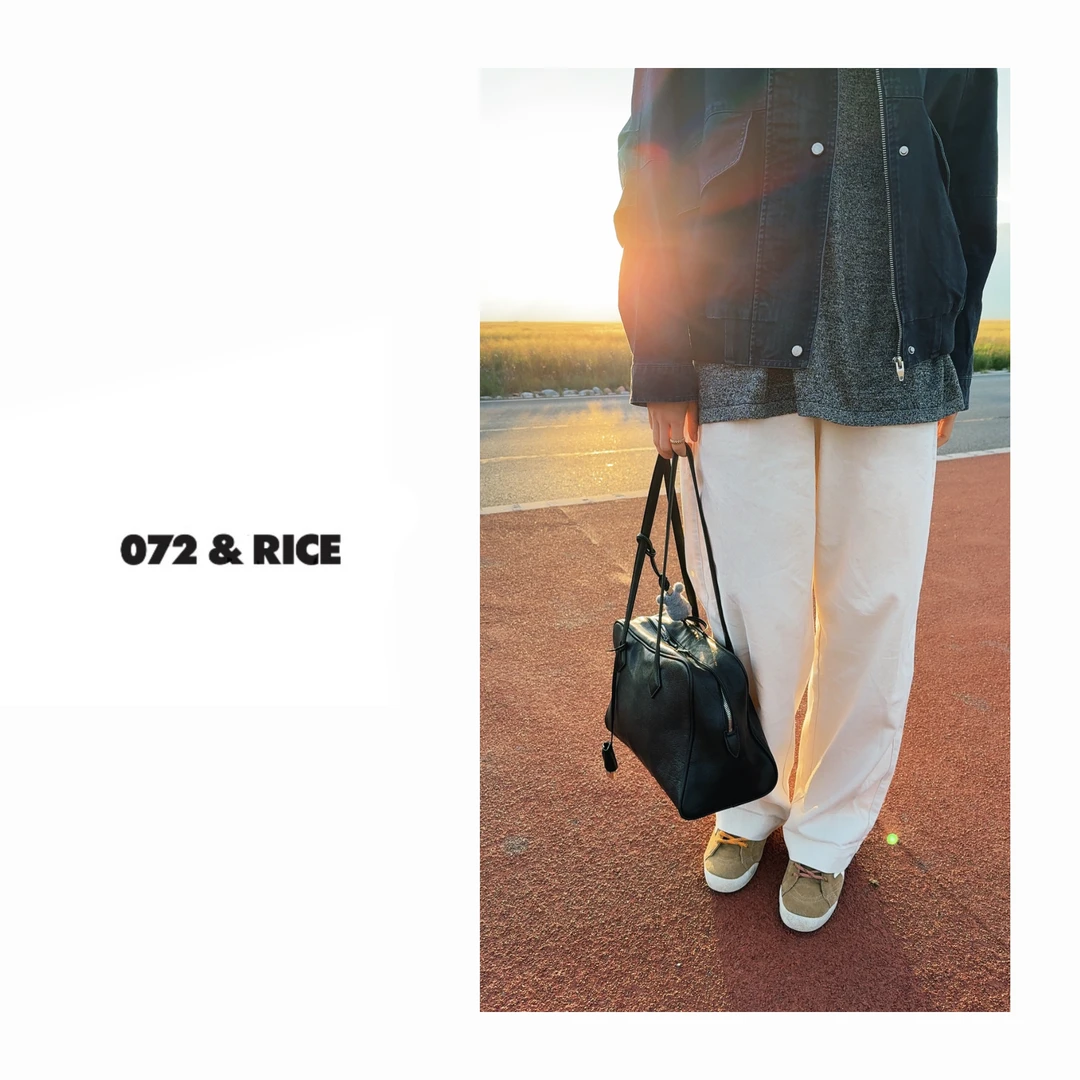 072 & RICE【麻茶裤】莱赛尔+亚麻+棉 夏季休闲后橡筋腰长裤 32LK75